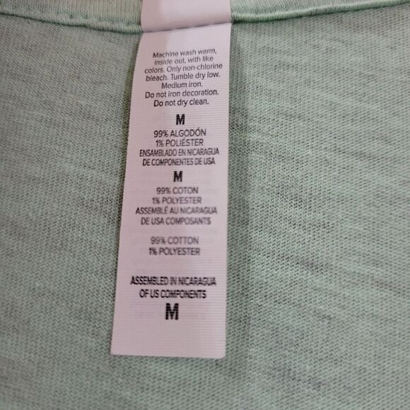 Bella Canvas Pale Mint Green Short Sleeve T-Shirt - Picture 7 of 7